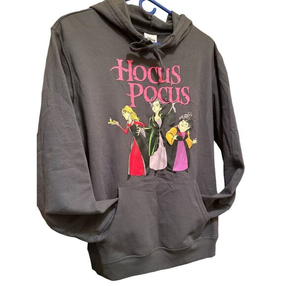 Disney  Hocus Pocus Witch Graphic Sweatshirt Gray Hoodie Women’s Size M NWT - Picture 4 of 8